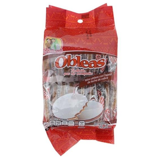 Imagen de Obleas chicas Las Sevillanas paquete con 20 pzas (200g)