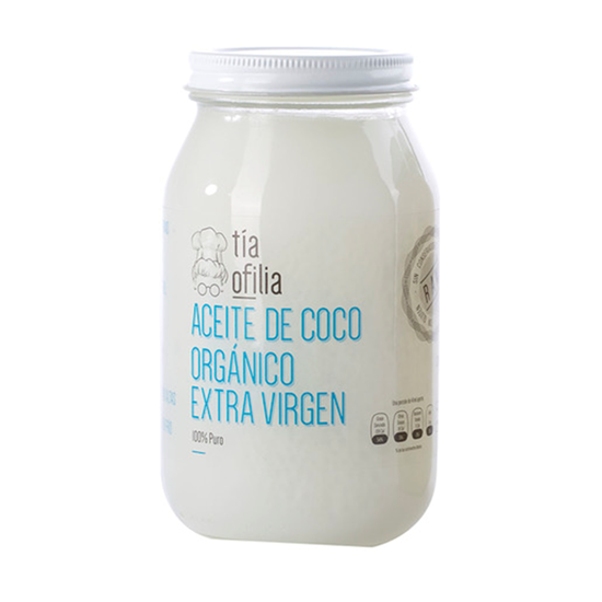 Imagen de Aceite de coco orgánico extra virgen 100% puro Tía Ofilia 473ml
