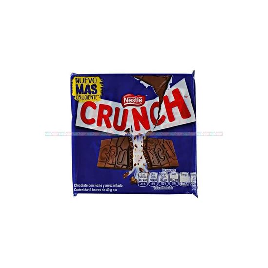 Imagen de Chocolate en barra Crunch caja con 6 piezas