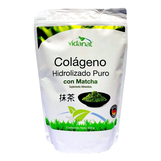 Imagen de Colágeno hidrolizado puro con matcha Vidanat 300g