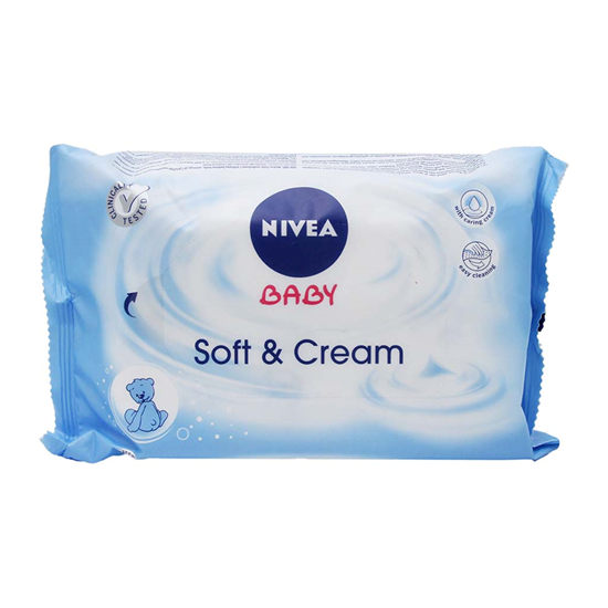 Imagen de Toallitas humedas Soft & Cream Nivea baby 63 pzas