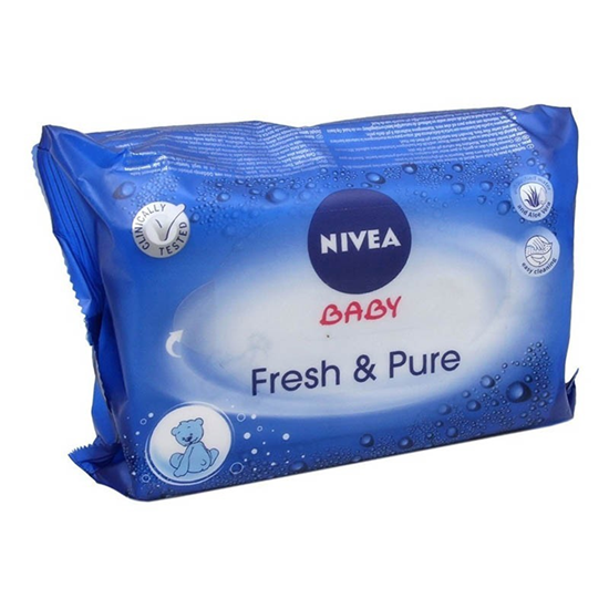 Imagen de Toallitas humedas fresh & pure Nivea baby 63 pzas