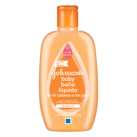 Imagen de Baño liquido (de la cabeza a los pies) Johnson´s baby gotas 200 ml