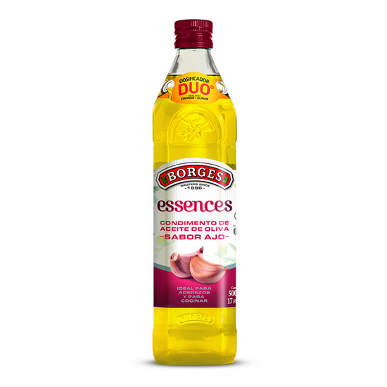 Imagen de Condimento de aceite de oliva sabor ajo Borges essences 500ml