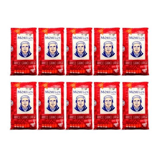 Imagen de Arroz largo Morelos caja con 10 piezas 1 kg c/u