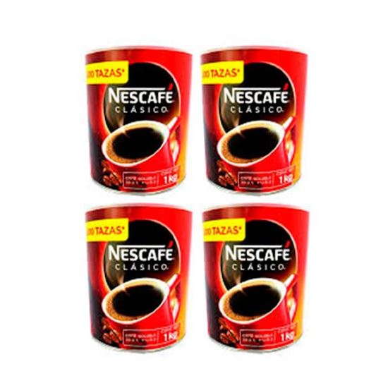 Imagen de Café soluble Nescafé caja con 4 piezas 1 kg c/u