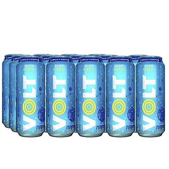 Imagen de Bebida energizante VOLT blue energy paquete con 15 pzas de 473 ml c/u