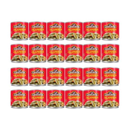 Imagen de Chile jalapeño La Costeña caja con 24 pzas de 380g c/u