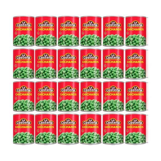Imagen de Chícharo La Costeña en lata caja con 24 pz de 420g c/u