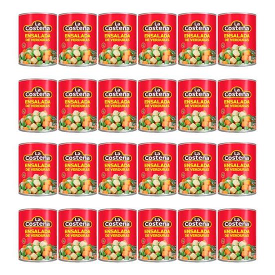 Imagen de Ensalada de verduras La Costeña caja con 24 piezas 410 g c/u