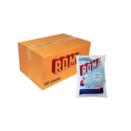 Imagen de Detergente Roma caja con 40 piezas 250 g c/u