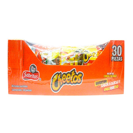 Imagen de Cheetos torciditos y flamin' hot caja con 30 pzas de 44g c/u (1.32kg)