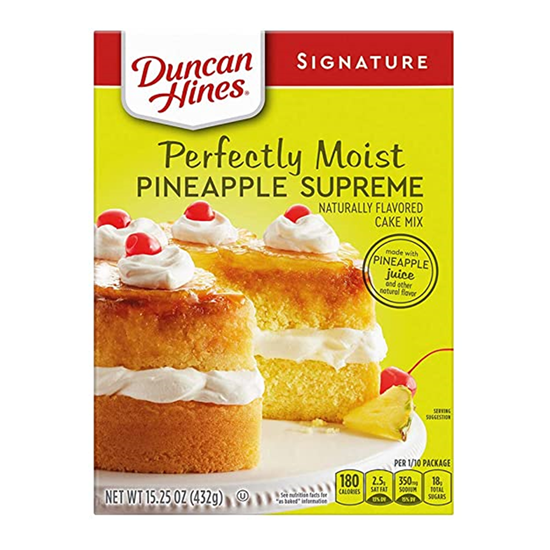 Imagen de Harina preparada para pastel sabor piña Duncan Hines 432g