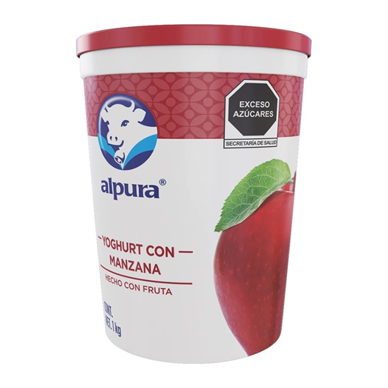 Imagen de Yoghurt con manzana Alpura 900g
