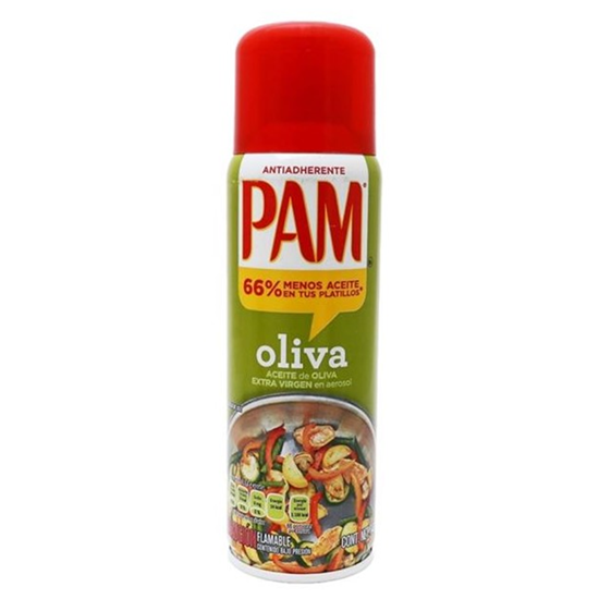 Imagen de Aceite comestible puro de oliva extra virgen en spray PAM 141g