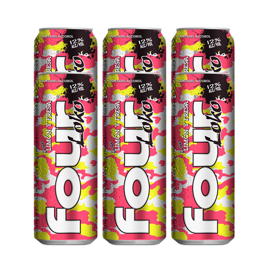 Imagen de Four Loko limón y fresa 6 pack de 473 ml c/u