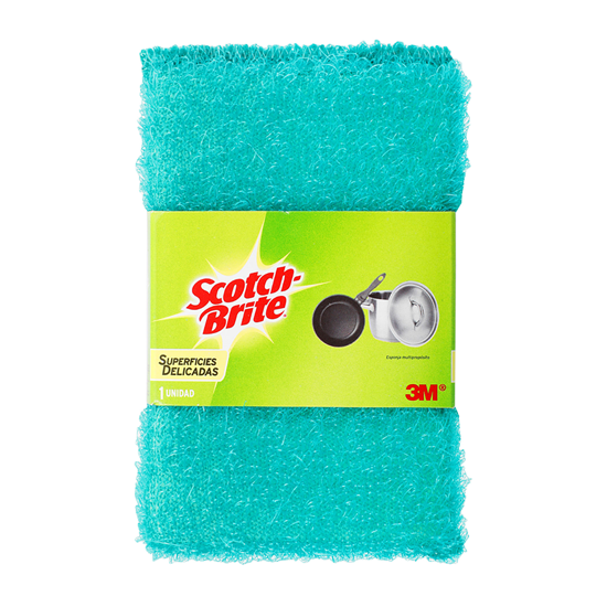 Imagen de Fibra esponja peluda Scotch Brite para superficies suaves 1 pza