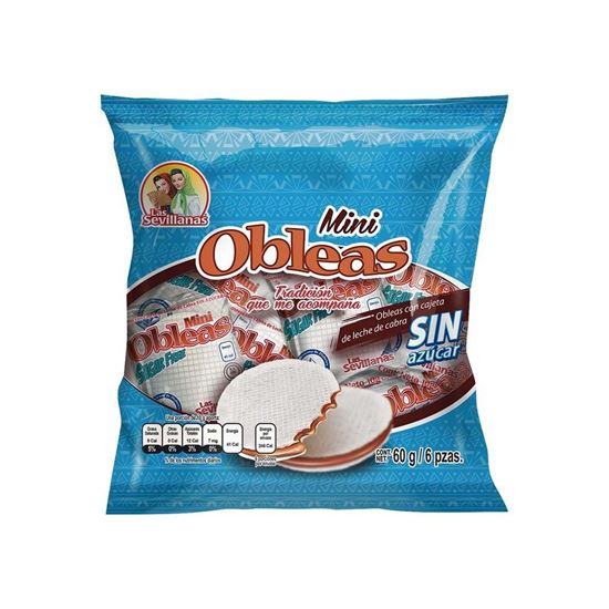 Imagen de Obleas chicas sin azúcar Las Sevillanas 60g