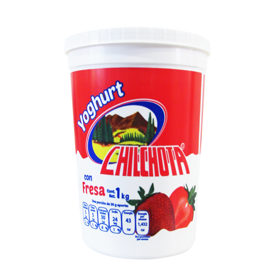 Imagen de Yoghurt sabor fresa Chilchota 1kg