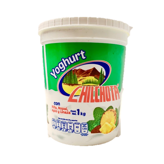 Imagen de Yoghurt sabor piña, nopal, apio y linaza Chilchota 1kg