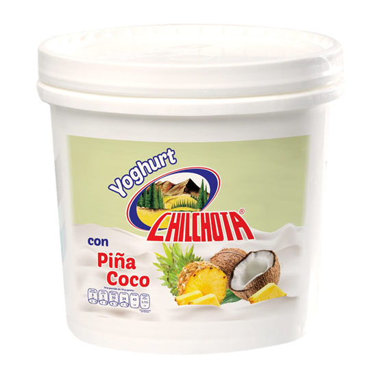 Imagen de Yoghurt sabor piña-coco Chilchota cubeta de 4kg