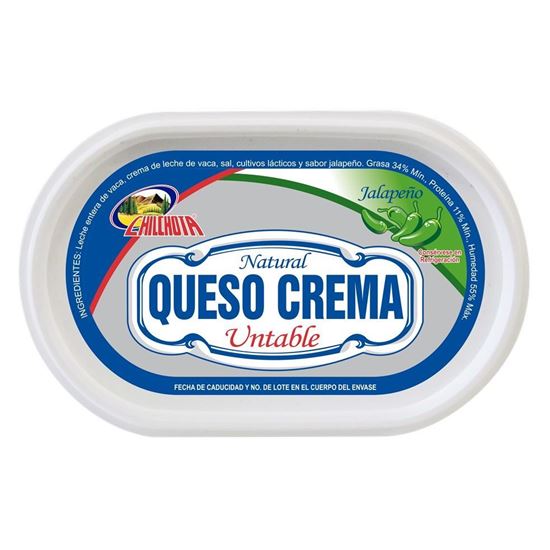 Imagen de Queso crema untable sabor jalapeño Chilchota 250g