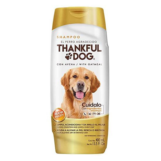 Imagen de Shampoo con avena Thankful dog Grisi 400 ml