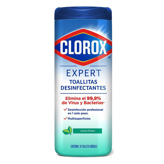 Imagen de Toallitas Desinfectantes Clorox Expert 30 pz