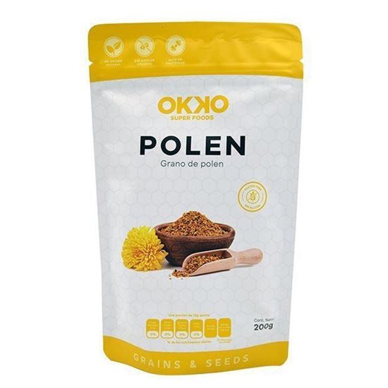Imagen de Grano de polen sin azúcar y sin gluten Okko Super Foods Polen 200g
