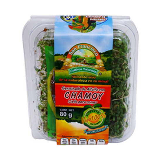 Imagen de Germinado de alfalfa con aderezo chamoy San Francisco en domo de 80g