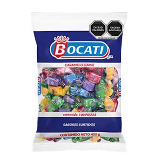 Imagen de Caramelo suave de sabores surtidos Bocati 100 pzas