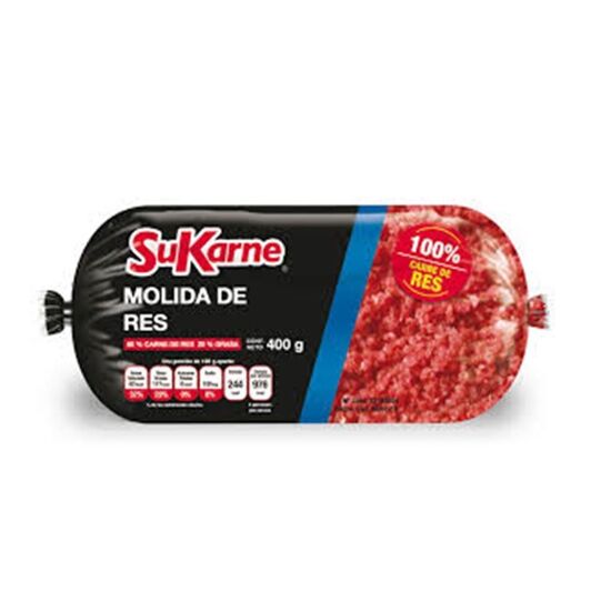Imagen de Molida de res especial 80% carne 20% grasa SuKarne 400g