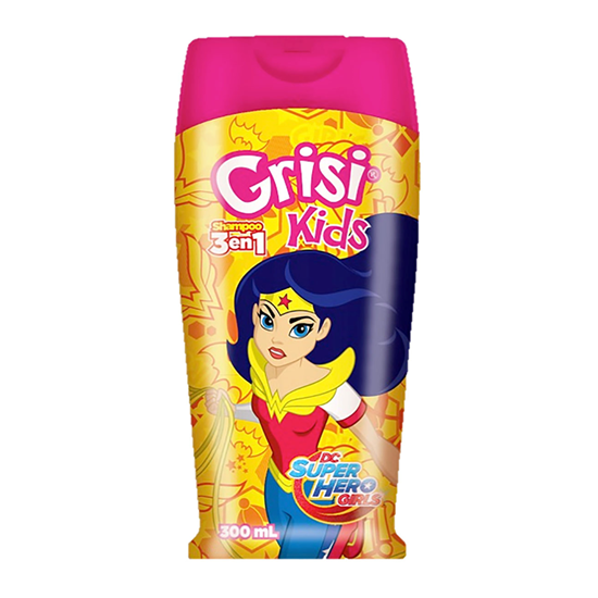 Imagen de Shampoo Grisi kids DC super hero girls 3 en 1 300ml