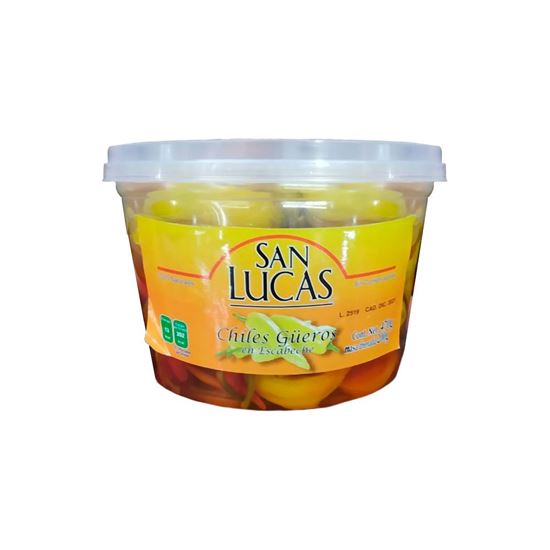 Imagen de Chiles güeros en escabeche San Lucas 470g