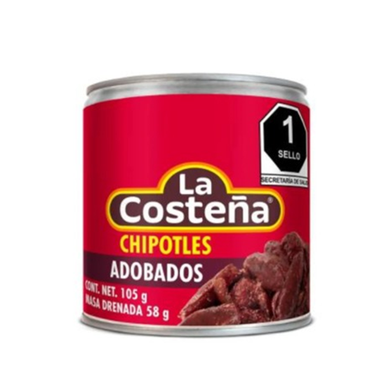 Imagen de Chiles chipotles adobados La Costeña en lata 105g