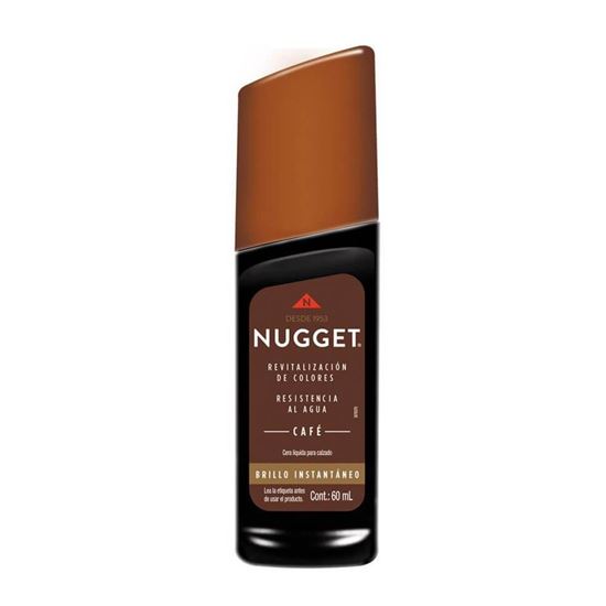 Imagen de Cera líquida para calzado color café Nugget 60ml