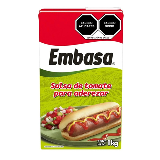Imagen de Salsa de tomate para aderezar Embasa 1kg