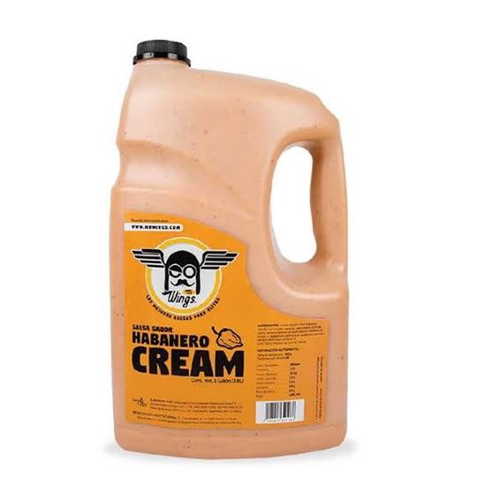Imagen de Salsa para alitas sabor habanero cream Mr. Wings 3.8L