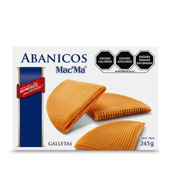 Imagen de Galletas finas Mac'Ma Abanicos 245g