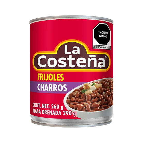 Imagen de Frijoles charros La Costeña en lata 560g