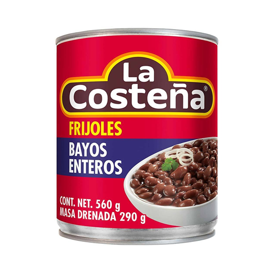 Imagen de Frijoles bayos enteros La Costeña en lata 560g