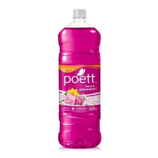 Imagen de Limpiador líquido flores de primavera Poett 1.8L