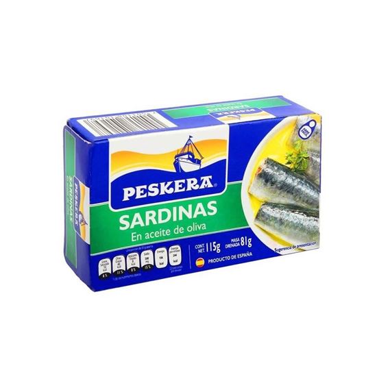 Imagen de Sardinas en aceite de oliva Peskera 115g