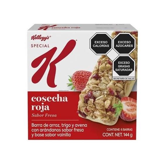 Imagen de Barra Kellogg's Special K cosecha roja con 6 pzas de 24 g c/u