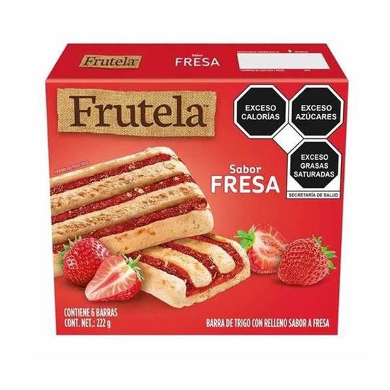 Imagen de Barras Frutela sabor fresa 6 pzas (222g)