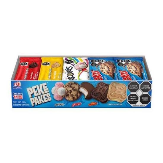 Imagen de Surtido de galletas Gamesa Peke Pakes 11 pzas (366g)