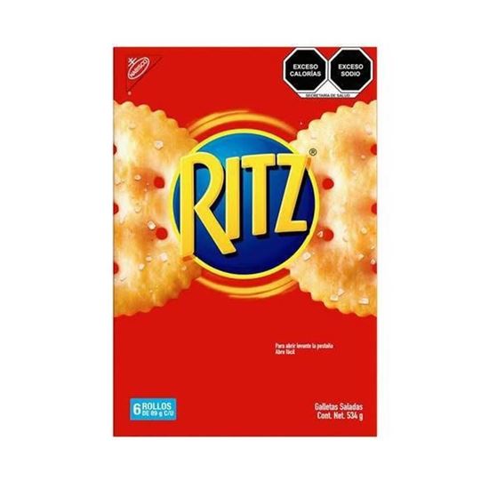 Imagen de Galletas Ritz sabor mantequilla 6 rollos 534g