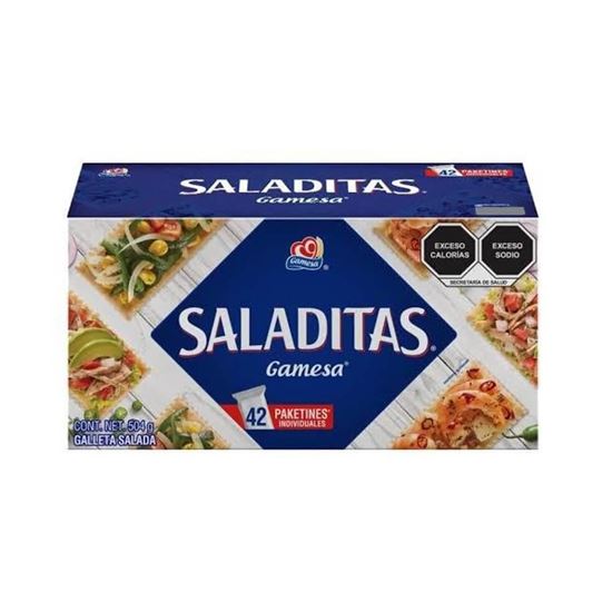 Imagen de Galletas Gamesa Saladitas 42 paketines de 12g c/u