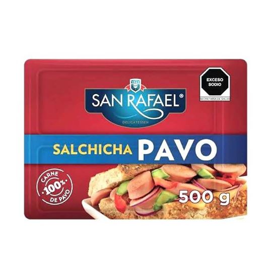 Imagen de Salchicha de pavo San Rafael delicatessen 500g