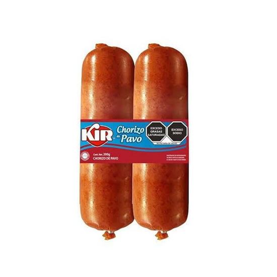 Imagen de Chorizo de pavo Kir 2 pzas de 100g c/u